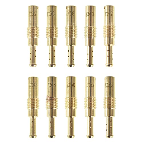 10pcs 32 35 38 40 42 45 48 50 52 55 Slow/Pilot Jet Replacement for OKO CVK
