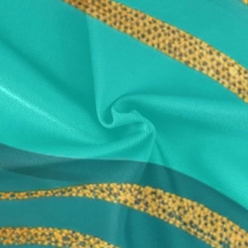 Teal Marble Golden Kids Swimsuits for Girls Quick Dry Crossback Swimsuits for Girls One Piece 3T 5