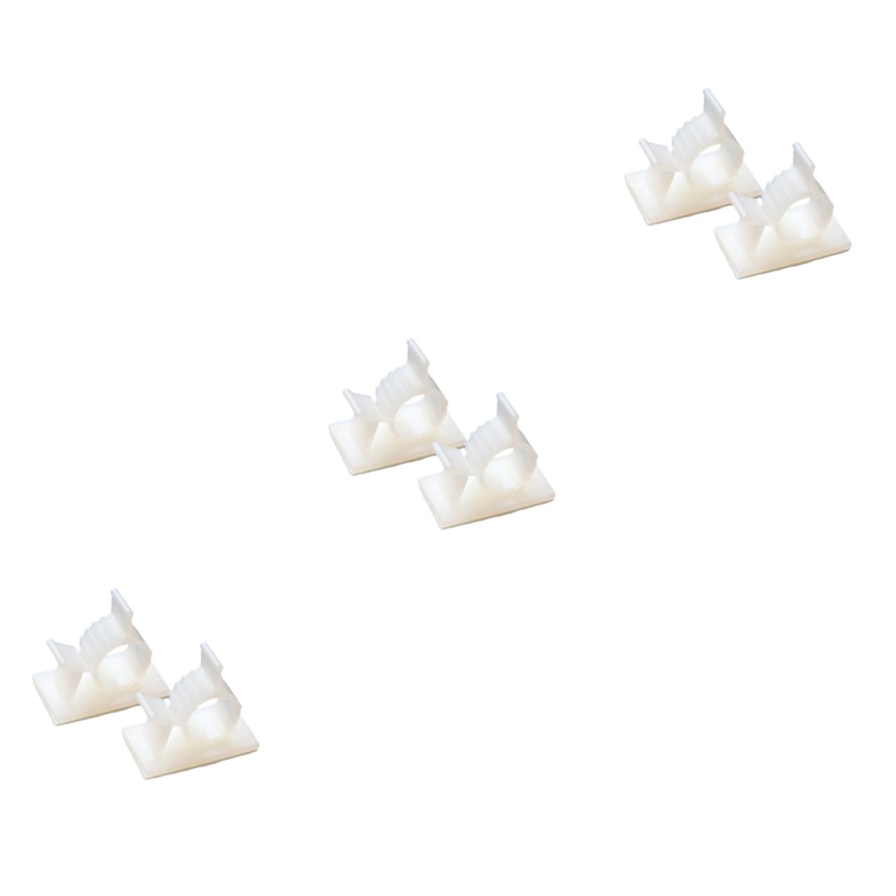 Hemobllo 3 Sätze Verstellbare Kabelclips Selbstklebende Kabelverschlüsse Kabelhalter Kabelclips Schreibtisch-drahtclips Aus Kunststoff Kabelmanagementhalter 50 Stück * 3