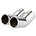 Ayame Car Tail Pipes Replacement Car Style Dual Pipe Stainless Steel Exhaust Tail Pipes Muffler Tips Fit for VW Golf 4 Bora Jetta