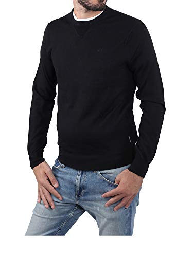 Armani Exchange Men's Merino Wool Pullover Sweater with Small Icon Logo2