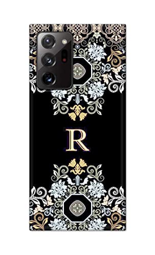 Image of PRINTFIDAA Name II Initial II Letter Alphabet R Floral Pattern Printed Designer Hard Back Case Cover for Samsung Galaxy Note 20 Ultra (6.9 inch) -(WY) MVN1007