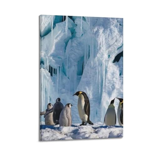 Poster toile glaciers et pingouins empereurs une ode a la nature pour votre chambre