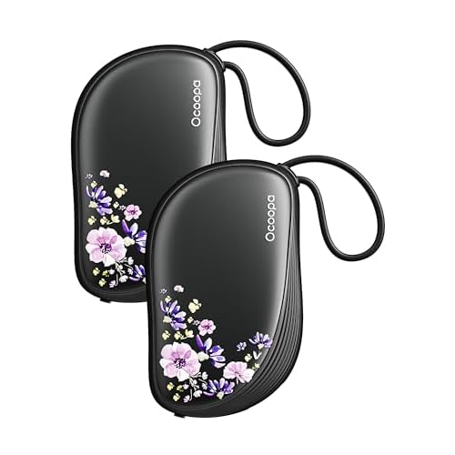 OCOOPA Hand Warmers Rechargeable 2 Pack, Ultra Slim Electric Hand Warmers, Portable Pocket Heater, Comb-Inspired, Fits in Gloves,UL Certified, Winter Essentials,UT5 Sway Nocturne Garden(Ocoo