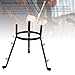 Conga Drum Stand, Black Color Iron 20.67-26.77in Adjustable Height Non Slip Conga Drum Basket Rack for Performance, Bongo Stands Suitable Size 10.63in, Secure Locking