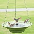 30" H*12.4" W Solar Fountain Hanging Bird Bath, Metal Bird Bath Bubbler, Outdoor Bird Bath Bowl, for Outdoors Garden Patio Decor.
