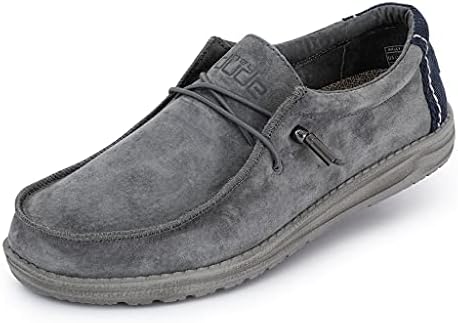 Hey Dude Men's Wally Suede Grey 7.0 
