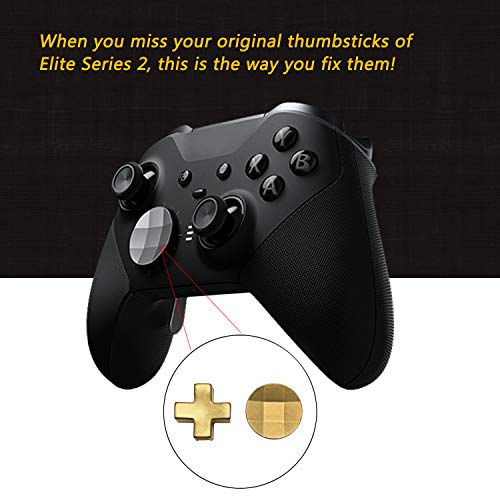 Image of Metal D-Pads, Paddles Hair Trigger Locks Replacement for Xbox One Elite Controller Series 2 & Series 1