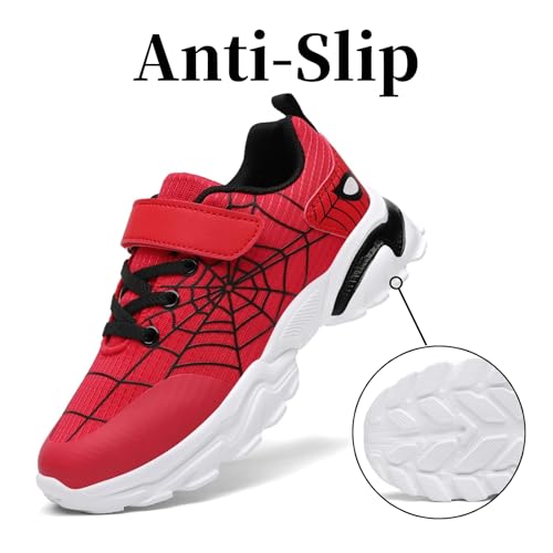 Nihaoya Kids Athletic Shoes Breathable Lightweight Sneakers for Boys & Girls Non-Slip Running Tennis Shoes with Web Pattern Design & Flexible Sole4