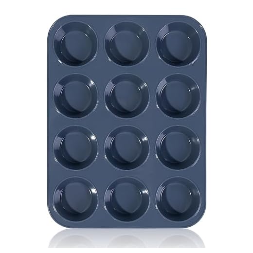 SUPER KITCHEN Grande Molde de Silicona para 12 Magdalenas, Bandejas para Hornear Muffin con Recubrimiento Antiadherente para Muffins, Cupcake, Brownie, Pudín 33 x 25x 3 cm (Gris)