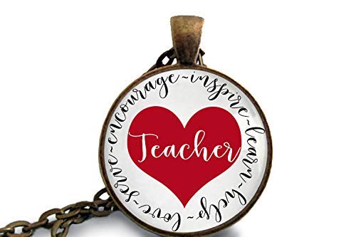Teacher Gifts - Dance Teacher Gifts - Kindergarten Teacher Gifts - Preschool Teacher Gifts - Teacher Gifts End of Year - Teacher Necklace - Mentor Gift