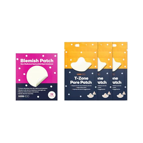 Hanhoo Blemish Patch and T-Zone Pore Patch Bundle, 96 Total Patch...