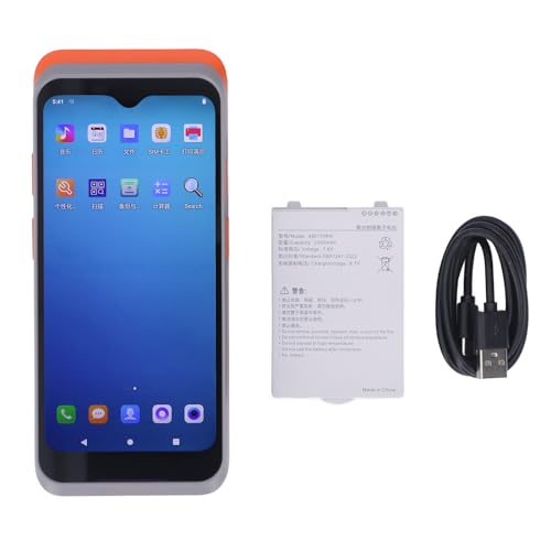 Hyuduo Impresora de Recibo Térmico, Pantalla de 6.2 Pulgadas, Impresora PDA de Posmasta, Escáner de Cámara 8MP, NFC, 10, 2 GB de RAM, ROM de 16 GB, Imprime Boletos, Etiquetas, 1D,