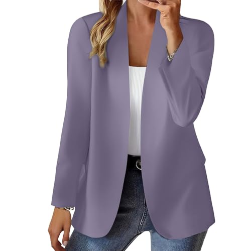 Blazers for Women Business Casual Work Office Lightweight Long Sleeve Open Front Suit Jackets