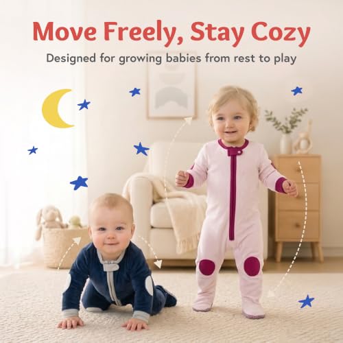 Image of baby deedee Double Zipper Onesies, Sleepsie Cuddly Warm Footie Pajama