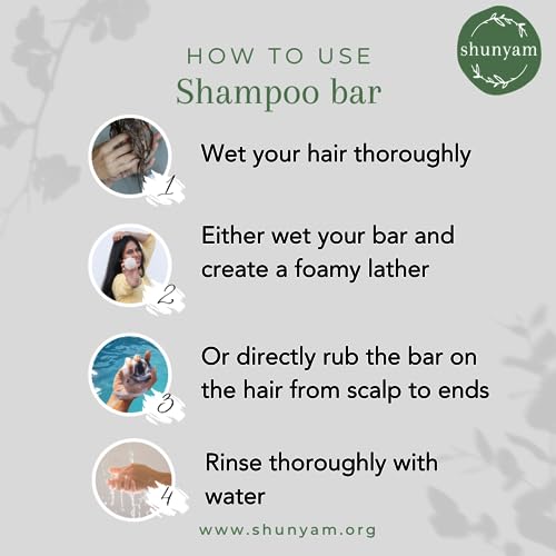 Image of Shunyam Zesty Charcoal Shampoo Bar | Activated Charcoal, Orange & Lime Essential Oils | Deep Cleansing, Refreshing & Nourishing | Sulphate & Paraben Free | Cruelty Free & Handcrafted | 70g