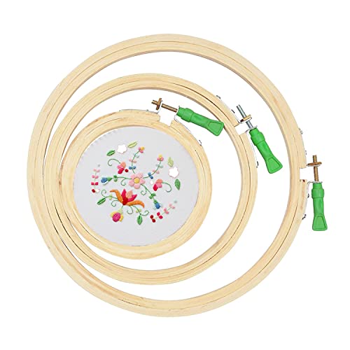 Image of JL Wooden Embroidery Frames /Ring /Hoop Set of 3 pcs: 5,7,9 for DIY, Needlecraft, Cross Stitch