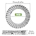 10pcs Silver M10 Wedge Locking Washers,65 Manganese Steel,Double Stack Anti-Loosening Gasket Washer for Bolts, Screws