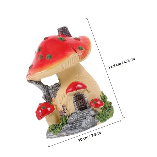Maison Champignon Miniature en Résine Synthétique Finition Artisanale - 3