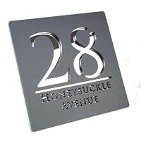 Placa De Número De Puerta Personalizada En Acrílico 3D - Letrero Impermeable Para Casa O Negocio, Diseño Moderno