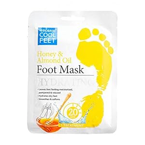 Escenti Cool Feet Honey & Almond Oil Hydrating Foot Mask