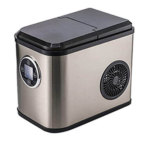Máquina fabricadora de hielo de mostrador, portátil y compacta, produce 26 libras por 24 horas y 9 cubos de hielo tipo bala en 6-8 minutos, operación silenciosa, para hogar, fiestas, cocina, RV y acampada