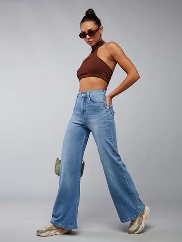 Image of Dolce Crudo Women's High Waist Straight Fit Jeans