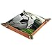 Football Shooting Soccer Goal Plateau en Cuir, Plateau de Rangement pour Monnaie, Clé, Portefeuille et Accessoire