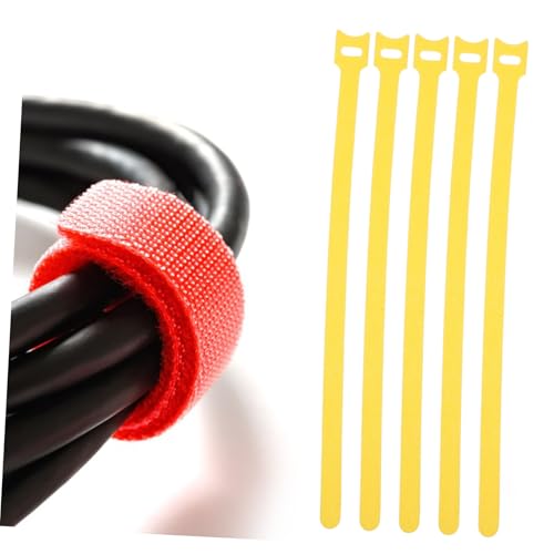 OUNONA 100pcs Reusables Bridas para Gestión de Cables, Correas de Cable de Gancho y Bucle de Alta Resistencia para Organización en Casa, Oficina y Espacio de Trabajo miniatura 7