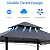 8x5 Grill Gazebo, Outdoor BBQ Grill Patio Canopy with 2 Handy Shelves & LED Lights, Double Roof Barbecue Gazebo Canopy (Gray)