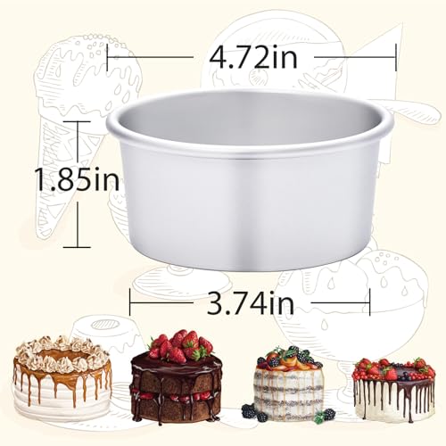 HomeMall 8-Piece Mini Cake Pan Set