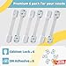 4our Kiddies Child Safety Cabinet Locks for Babies (6 Pack), Child Proof Latches for Cabinets and Drawers Doors, Baby Proofing Cabinet Strap Locks for Cupboard and Closet with 6 Pcs Extra 3M Adhesives