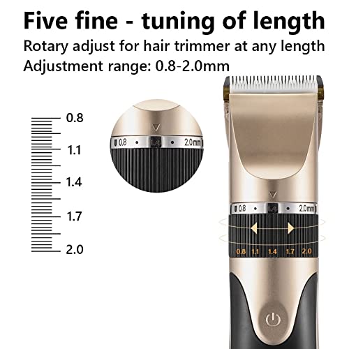 Miniatura 5 de Cortapelos para hombres, cortadora de pelo profesional para hombre, cortadora de barba recargable, cuchilla de cerámica, corte de pelo de bajo ruido