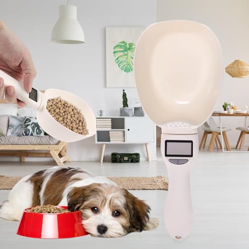 Sporgo Digitale Löffelwaage 1g Genauigkeit: 800g Digitale Küchenwaage mit LCD Display Messlöffel, Abnehmbaren Löffelwaage für Hundefutter, Milchpulver, Gewürze und Lebensmittel