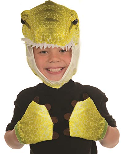 Underwraps Kid's Children's Animal Pack Dress Up Kit - T-Rex Green Childrens Costume, Green, One Size
