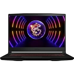 MSI Thin GF63 12UC-863XES Ordenador Portátil Gaming, 15.6' FHD, 144Hz, (Intel Core i5-12450H, RTX 3050-4GB, 16GB RAM, 512GB SSD, sin Sistema Operativo) Negro, Teclado QWERTY Español