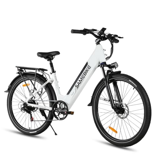 SAMEBIKE Bicicleta Eléctrica Adultos, 27.5'’ E-Bike con pedaleo asistido Batería 36V 15AH 150KG Carga Máxima, Bici Eléctricas de Montaña para Mujeres...