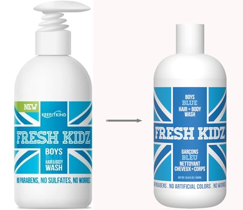 Fresh Kidz BLUE BODY WASH Hair & Body Wash For Kids And Teens - Gentle Bath And Shower Cleanser For All Skin Types - Boys Blue thumb #5