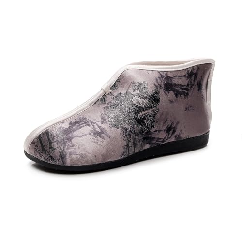 [GHAKKE] ���f�B�[�X �G�X�j�b�N�X�^�C�� �ԕ����[�t�@�[ �`���I�Ȓ����� �~�p �g���� �ӂ�ӂ헠�n �`���C�i�h���X�V���[�Y �G���K���g�ȃX�e�[�W�p�t�H�[�}���X�p �I���G���^���A���N���u�[�c(Grey,36 EU)