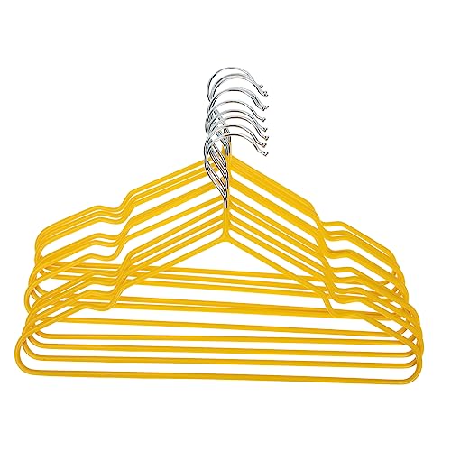 Garneck 10pcs Children Hanger Hangers for Skirts Heavy Duty Coat Hangers Hangers Skirt Hangers Heavy Duty Clothes Hanger Rack Hangers Heavy Duty Hangers Kid Hangers PVC Yellow