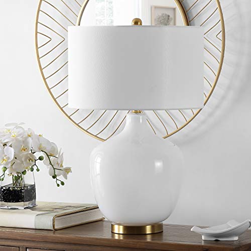 Lámpara de mesa SAFAVIEH con base de vidrio y luz LED miniatura 4