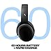 Skullcandy Crusher ANC 2 Wireless Over-Ear Bluetooth Headphones with Extra USB-C Charging Cable, Multi-Sensory Bass, Active Noise Cancelling, 60 Hours Battery, Microphone iPhone Android - True Black