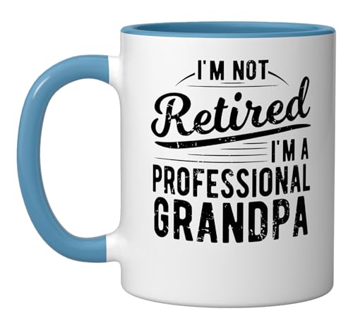 Taza Cerámica Profesional Abuelo Azul/Blanco miniatura 1