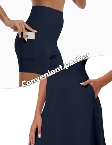 Women's Golf Tennis Dress V-Neck with Shorts and Pocket Workout Athletic Dresses4