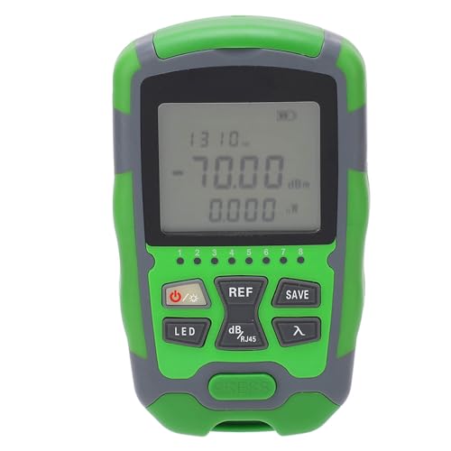 Medidor de Potencia de Fibra óptica, Pantalla Digital de 70~+10dbm 850 1700nm, Herramienta de Prueba de Cable de Fibra óptica Portátil de Interfaz Universal, para Detectar Fallas de Cable