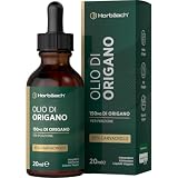 Olio di Origano Gocce - 100% Puro - Alto dosaggio di Carvacrolo - 20 ml