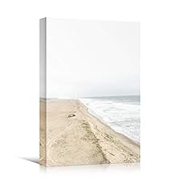 Canvas Wall Art Seashore View I Beach Beach Blue Coastal Cool Photography Relax/Calm - 12x18 inches