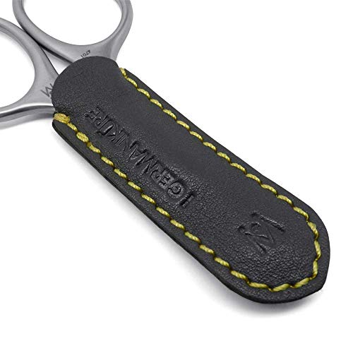 Germanikure Tower Point Cuticle Scissors - Finox Stainless Steel Professional Manicure Tools In Leather Case - Ethically Made In Solingen Germany - 4705 #TOP2