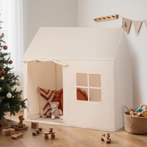 Wilwolfer Kinderzelt Indoor: Spielzelt für Kleinkinder – Tipi-Zelt für drinnen | Spielhaus für Jungen & Mädchen | Geburtstagsgeschenk & Kinderzimmer-Spielzeug