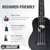 Flight TUS35 Black - Travel Series Soprano Ukulele